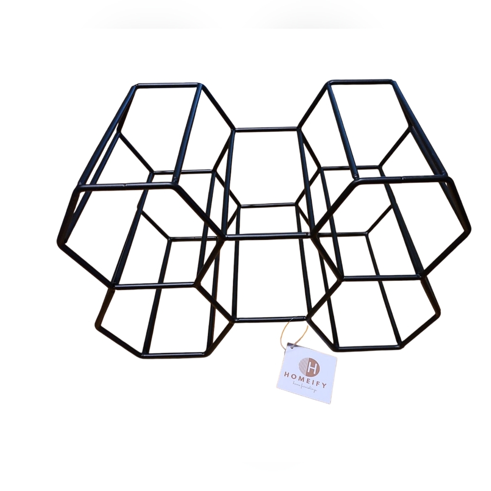 Homeify 5 RACK HONEY COMB FREESTANDING WINE RACK - Picture 3 of 6